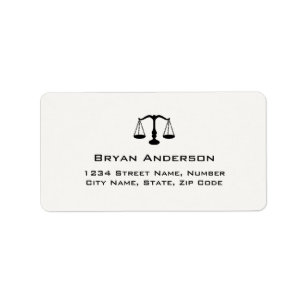 Lawyer Attorney Address Label