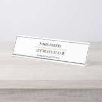 Lawyer Attorney At Law Classy White