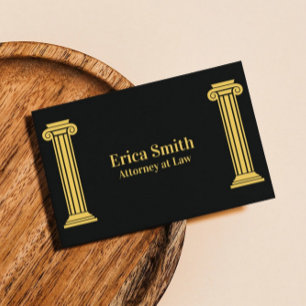 Lawyer Attorney at Law Professional Back Business Card