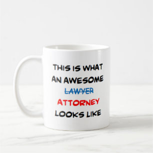 lawyer attorney, awesome coffee mug