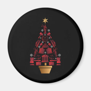 Lawyer Attorney Christmas Tree Magnet