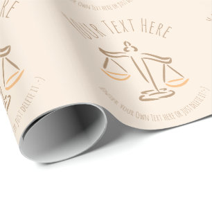 Lawyer Attorney Judge Law Firm / Office Gift Wrapping Paper