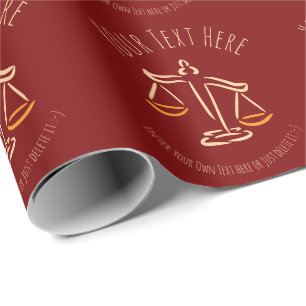 Lawyer Attorney Judge Law Firm / Office Gift Wrapping Paper