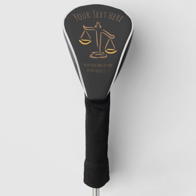 Lawyer | Attorney | Judge | Law Firm / Office Golf Head Cover (Front)
