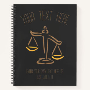 Lawyer Attorney Judge Law Firm / Office Notebook