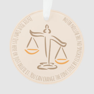 Lawyer Attorney Judge Law Firm / Office Ornament