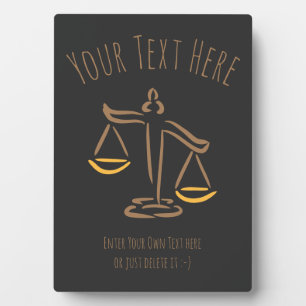 Lawyer Attorney Judge Law Firm / Office Plaque