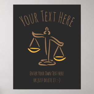 Lawyer   Attorney   Judge   Law Firm / Office Poster