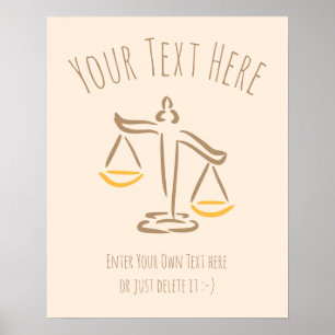 Lawyer Attorney Judge Law Firm / Office Poster