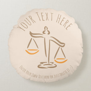 Lawyer   Attorney   Judge   Law Firm / Office Round Cushion