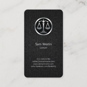 Lawyer Attorney Legal Law  Business Card