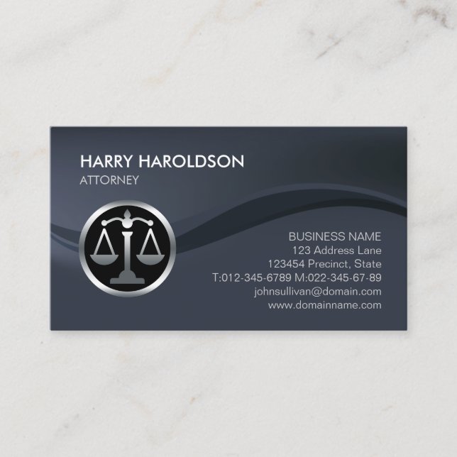 Lawyer Attorney Legal Law  Business Card (Front)