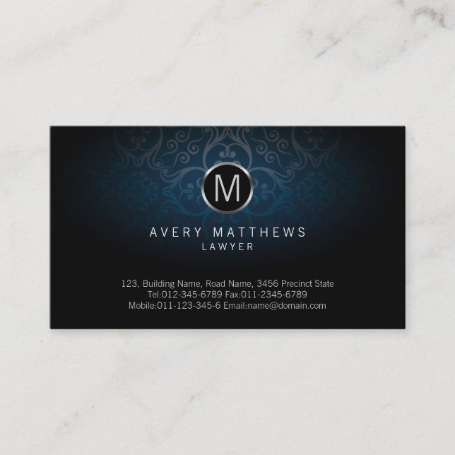 Lawyer Attorney Legal Law  Business Card (Front)