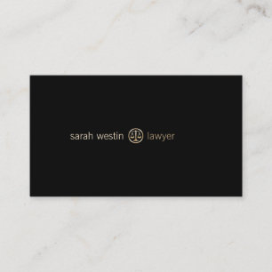 Lawyer Attorney Legal Law  Business Card