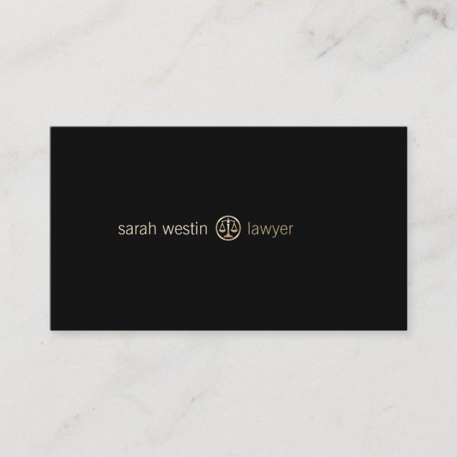 Lawyer Attorney Legal Law  Business Card (Front)