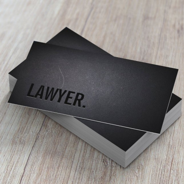 Lawyer Attorney Minimalist Professional Bold Business Card (Creator Uploaded)