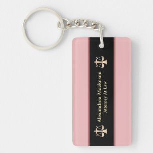  Lawyer Attorney Scales Justice Photo Custom Key Ring