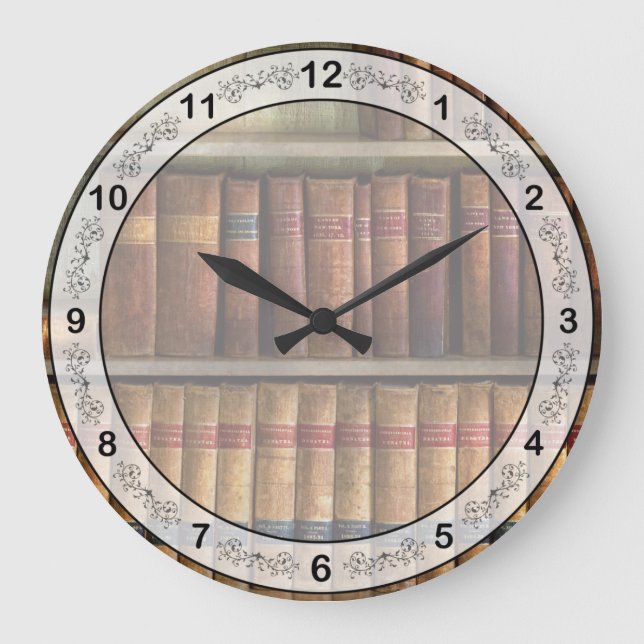 Lawyer - Books - Law books Large Clock (Front)