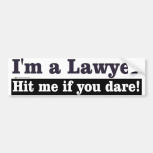 lawyer bumper sticker