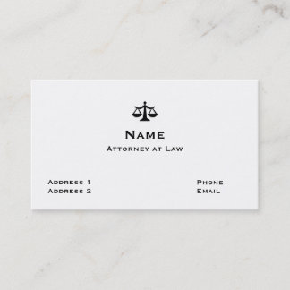 Lawyer business card 1