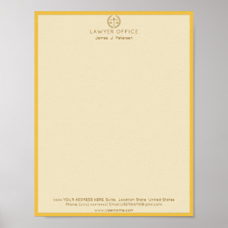 Lawyer Business Supplies Premium Legal Office Es Poster