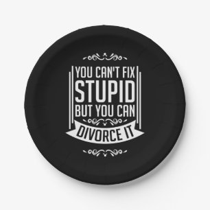Lawyer Can Divorce It Paper Plate