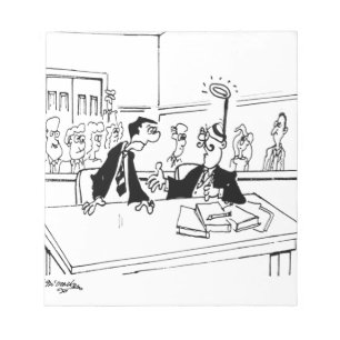 Lawyer Cartoon 5299 Notepad
