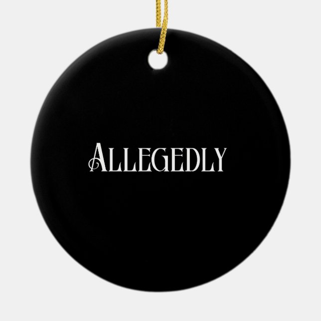 Lawyer Ceramic Ornament (Front)