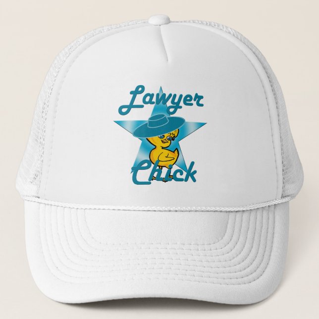 Lawyer Chick #7 Trucker Hat (Front)