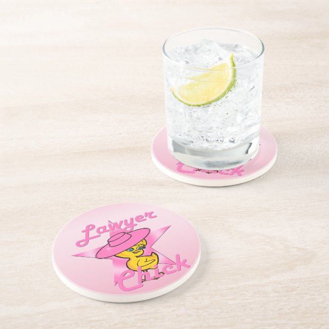 Lawyer Chick #8 Coaster (Side)