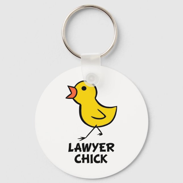 Lawyer Chick Key Ring (Front)