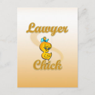 Lawyer Chick Postcard