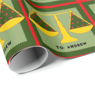 Lawyer Christmas Gift Wrapping Paper
