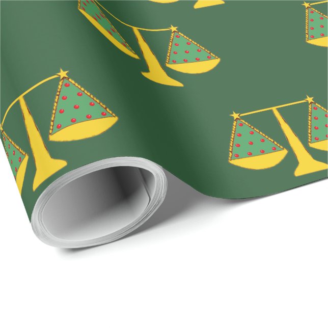 Lawyer Christmas Holiday Gifts Wrapping Paper (Roll Corner)