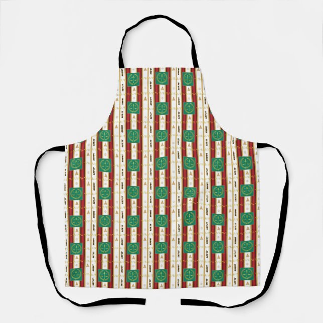 Lawyer Christmas - Let It Snow Scales Justice Apron (Front)