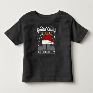 Lawyer Christmas - Santa is Real Allegedly Toddler T-Shirt