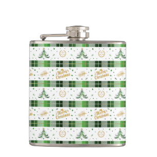 Lawyer Christmas Tree - Scales of Justice Hip Flask