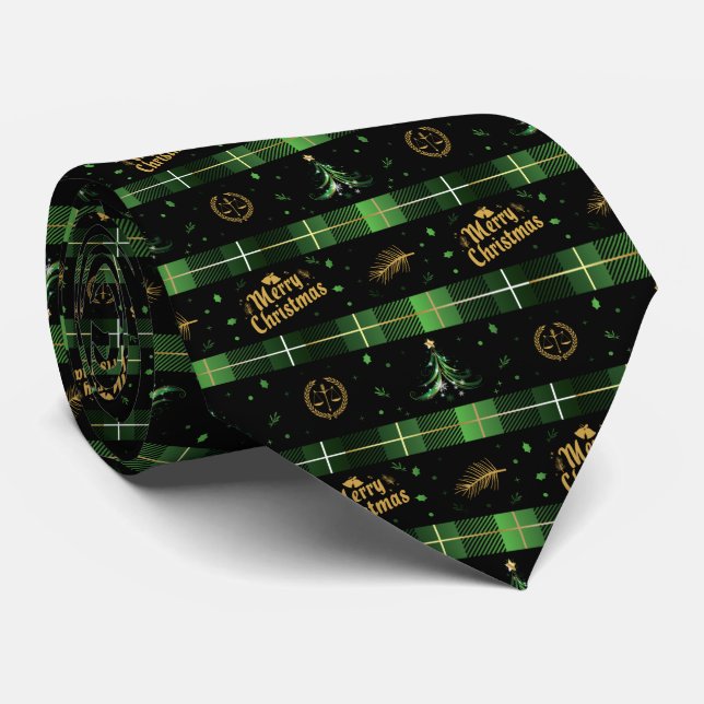 Lawyer Christmas Tree - Scales of Justice Tie (Rolled)