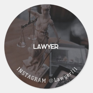 Lawyer Classic Round Sticker