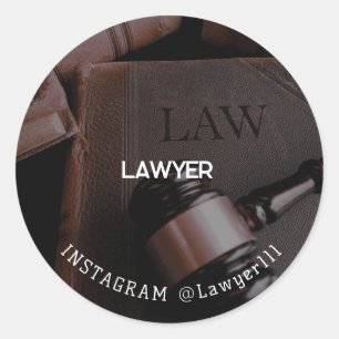 Lawyer Classic Round Sticker