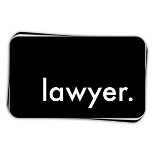 lawyer. (colour customisable) business card