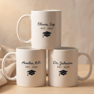 Lawyer | Custom Minimalist Doctor Nurse Graduation Coffee Mug