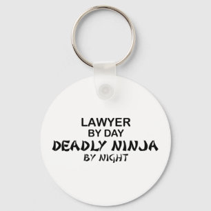 Lawyer Deadly Ninja by Night Key Ring
