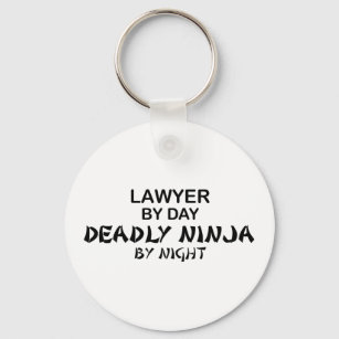 Lawyer Deadly Ninja by Night Key Ring