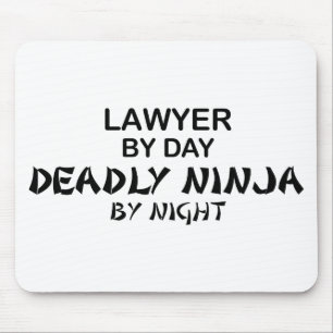 Lawyer Deadly Ninja by Night Mouse Pad