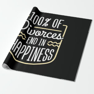 Lawyer Divorces End In Happiness Wrapping Paper