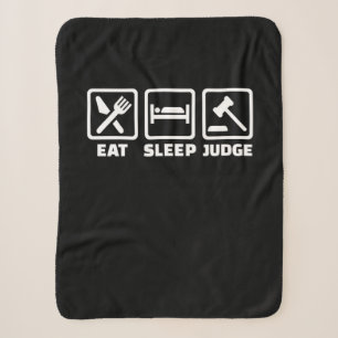 Lawyer Eat Sleep Judge Sherpa Blanket