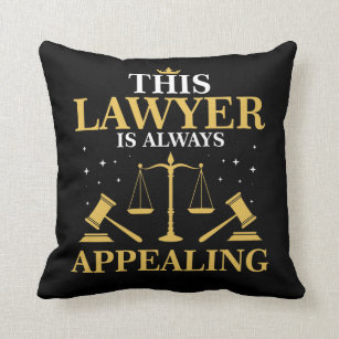 Lawyer Gift Law School Graduation New Attorney Cushion