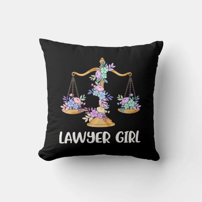 Lawyer Girl Cushion (Front)