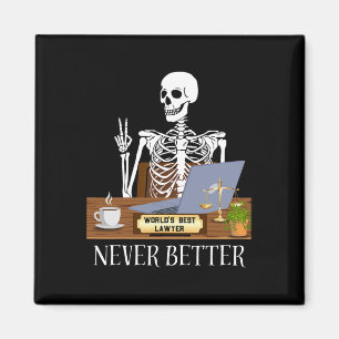 Lawyer Halloween Magnet